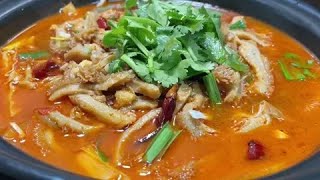 Tripe is so delicious when cooked this way. It is spicy and fresh. It is the best to eat in cold