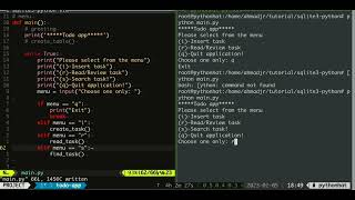 Todo app CRUD Python-SQLite3 part-5 search task