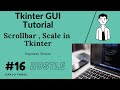 Scale + Scrollbar in Tkinter(GUI) with Python #16👍