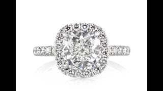 Mark Broumand - 3.91ct Cushion Cut Diamond Engagement Ring