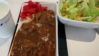 ANAオリジナルチキンカレー　成田空港のラウンジで挑戦