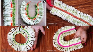 4 different types of Tuberose flower garland making / sampangi poo / சம்பங்கி / Polianthes tuberosa