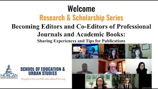 Becoming (Co)Editors of Professional Journals & Academic Books || Publication Experiences and Tips