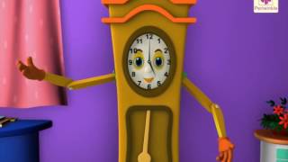 The Clock | 3D English Nursery Rhyme for Children | Periwinkle | Rhyme #36