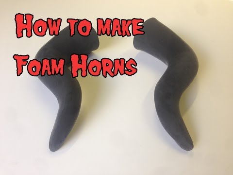 How To Make Foam Horns, Tutorial. How To Make Foam Horns, Tutorial.