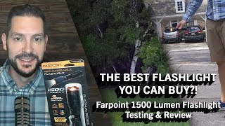 The Best Flashlight on the Market? Farpoint 1500 Lumen Flashlight Honest Review \u0026 Testing