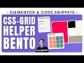 CSS Grid Helper Code Snippet for Bento Style Grid Websites - Elementor Wordpress Tutorial