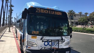 OCTA Route 29 North Huntington Beach PCH and 1st to La Habra  La Habra and Beach