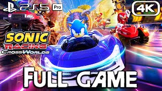 SONIC RACING CROSSWORLDS Gameplay Walkthrough FULL GAME (4K 60FPS) No Commentary