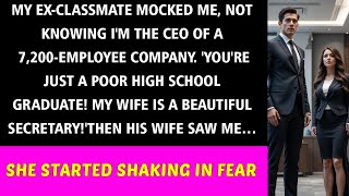 My Ex-Classmate Mocked Me—He Had No Clue I'm a CEO. But When His Beautiful Wife Saw Me, She Trembled