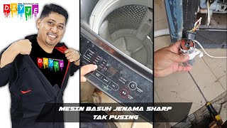 MESIN BASUH JENAMA SHARP TAK PUSING