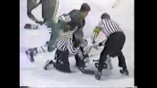 North Stars/Bruins Brawl; Wensink Challenges Minnesota Bench