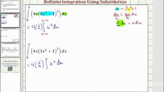 Ex 1: Definite Integration Using Substitution - Change Limits of Integration?