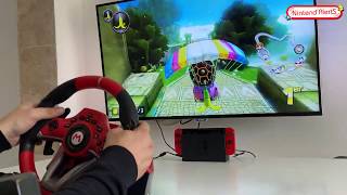 Test Volant Hori Mario Kart Racing Wheel Pro Deluxe pour Nintendo Switch