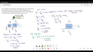 Finding tension in the connecting string and acceleration of the boxes.