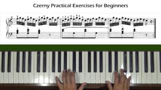 Czerny Practical Exercises for Beginners Op. 599, No. 58 Piano Tutorial