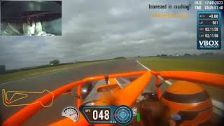 Ben Clucas Driving a Caterham 310R Car Around Snetterton 300 Circuit