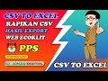 RAPIKAN CSV MENJADI EXCEL HASIL EXPORT WEB ECOKLIT PPS