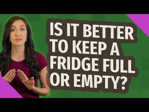 Does an empty fridge run more?