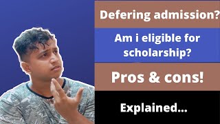 Defering admission!|Politecnico di Milano|Italy🇮🇹|pros&cons|தமிழ்|explained.