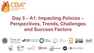 CBA14 day 3 – A1: Impacting policies