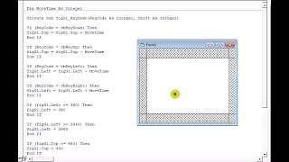 ✅ COMO MOVER OBJETOS EN VISUAL BASIC 6.0 UTILIZANDO LAS TECLAS DE DIRECCION