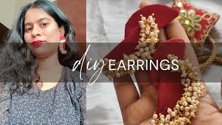 DIY Fabric Earrings| How to Make Fabric Jewelry at Home | DIY Fabric Jewellery Making at Home