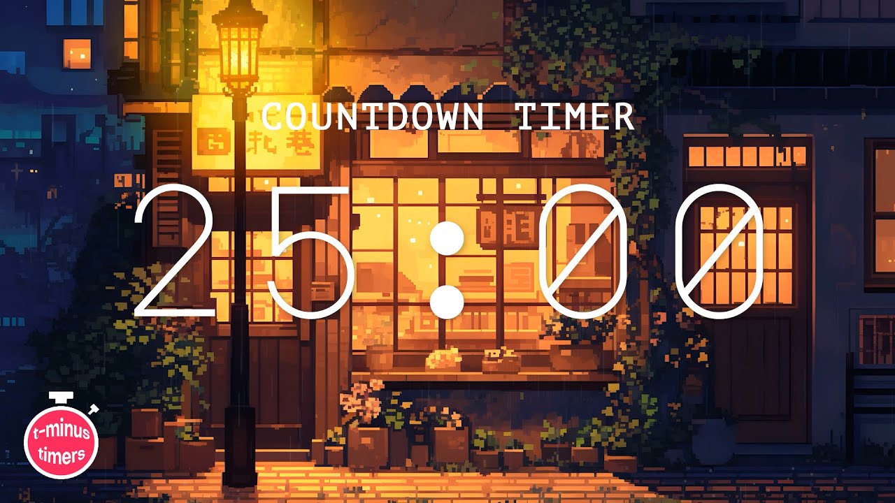 25 Minute Lofi Timer For Focus Youtube