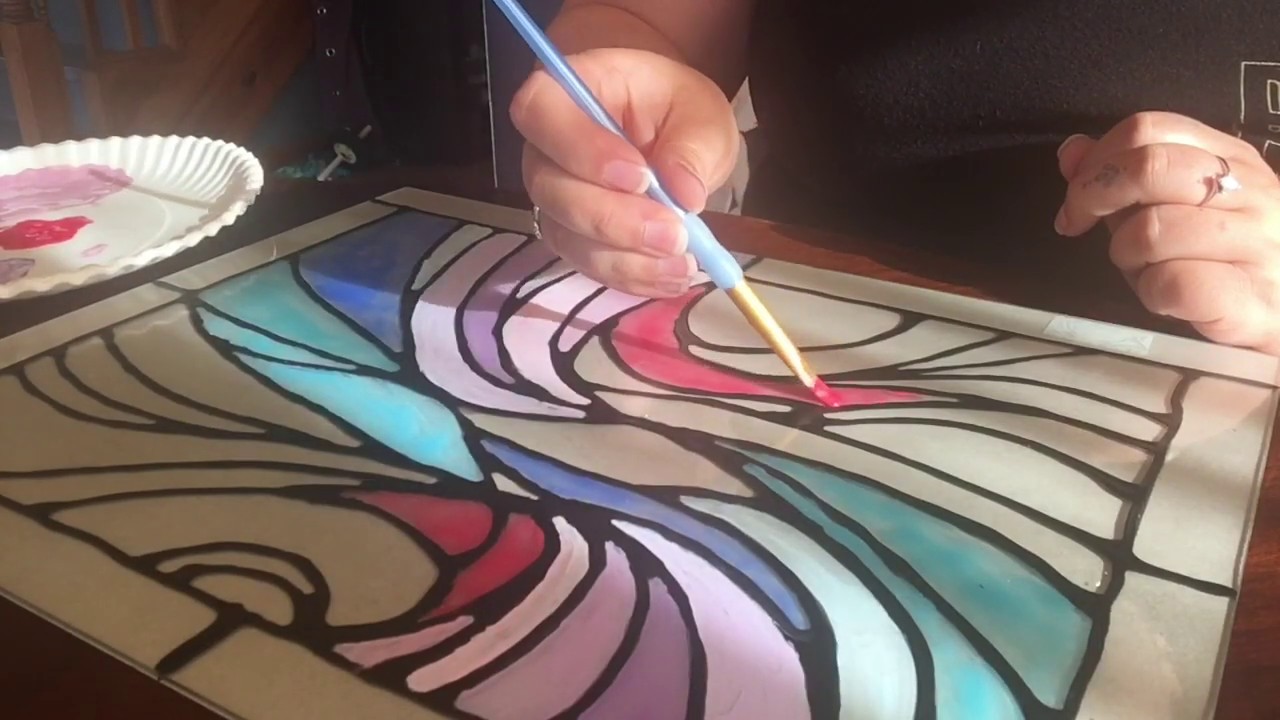 Easy Fake Stained Glass - YouTube