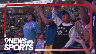 Nuggets fans celebrate Game 3 victory at Ball Arena watch party