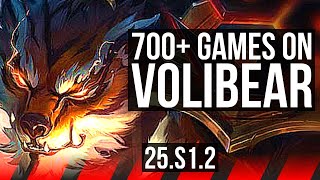 VOLIBEAR vs MORDEKAISER (TOP) | 700+ games | KR Challenger | 25.S1.2