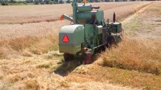 Historical harvester Claas Columbus from 1961, Zetor 6718 - harvest 2013