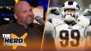 Rams OT Andrew Whitworth talks season success so far & Goff's gift for his son | NFL | THE HERD