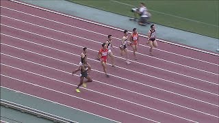 男子 100m 予選 3組 第101回日本陸上競技選手権大会