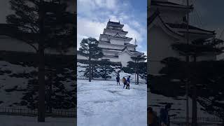 【会津若松】鶴ヶ城  雪景色　2022/12/26 #会津若松 #鶴ヶ城