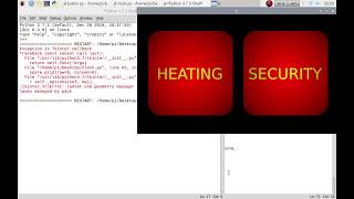 Heating & Security Control Part 3 - Raspberry Pi coding python tkinter gui