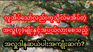 လူအိပ်သော်လည်းအိပ်မနေသည့်ကုသိုလ်(၇)မျိုးနှင့်​ကြောက်မက်ဖွယ် အကုသိုလ်ဆယ်ပါး