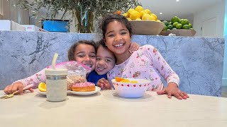 Khloé Kardashian's Adorable Breakfast Moment: True, Tatum \u0026 Cousin Dream Shine!