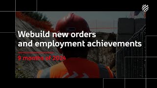 Webuild new orders and employment achievements - 9 months of 2024