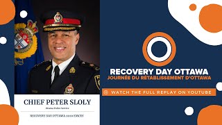 Chief Peter Sloly of Ottawa Police Service at Recovery Day Ottawa 2020