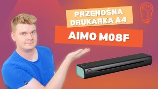 Recenzja AIMO M08F. Przenośna drukarka termiczna do kartek A4 bez tuszu 😎🖨️