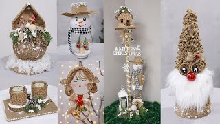 7 Diy Jute craft Christmas decorations ideas 2023🎄Christmas Decor 🎄