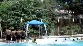 Domino effect at the pool side