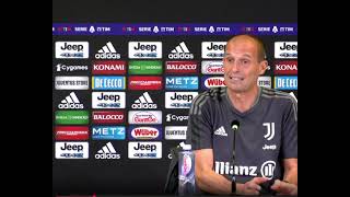 Videoconferenza Stampa Massimiliano Allegri alla vigilia di Juventus Sampdoria