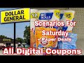 Dollar General Scenarios For Saturday 8/29 - All Digital Coupons =As Low As $5.21 OOP