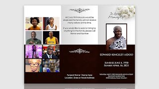 How To Design a TRIFOLD OBITUARY PROGRAM (Cover) | Photoshop Tutorial