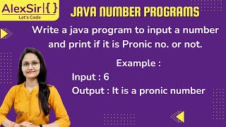 Program to print whether the number is pronic number in Java | ICSE 9 AND 10