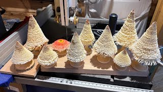 Easy money Woodturning, beginner, a easy christmas tree. Tournage bois, Débutant,  un sapin de nöel.