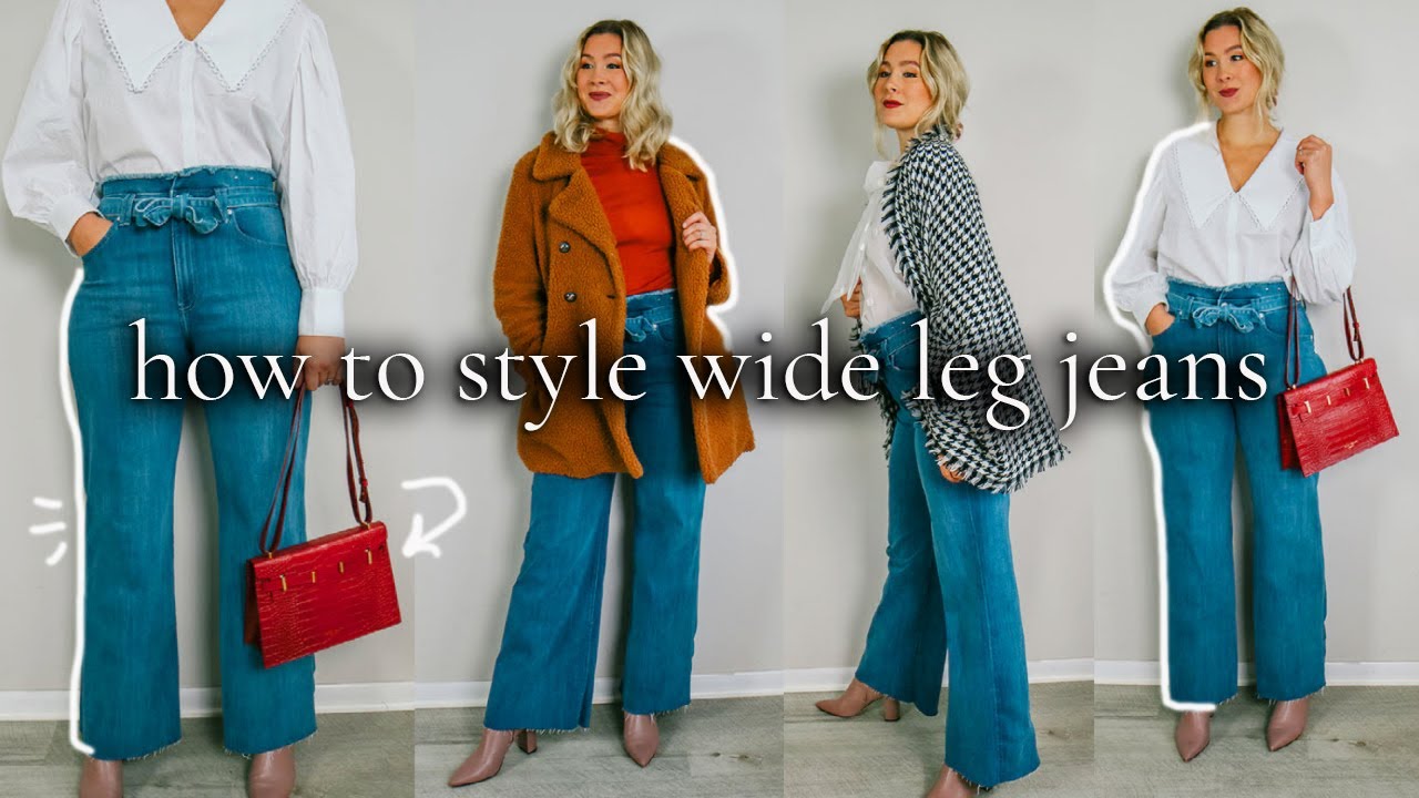 WIDE LEG JEANS HOW TO WEAR | OUTFIT IDEAS & HOW TO STYLE | HOW TO SYLE ...