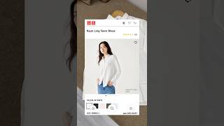 UNIQLO Women Rayon Blouse អាវសាច់ក្រណាត់ សម្រាប់ពាក់ធ្វើការ